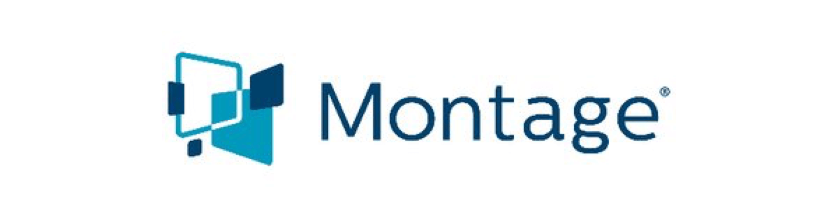 a logo of Montage